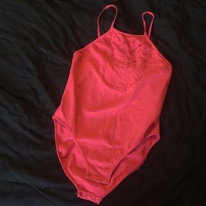 Pink Free people onesie top